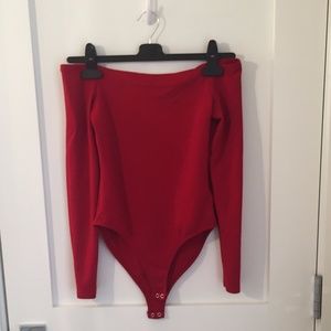Red Forever 21 Bodysuit